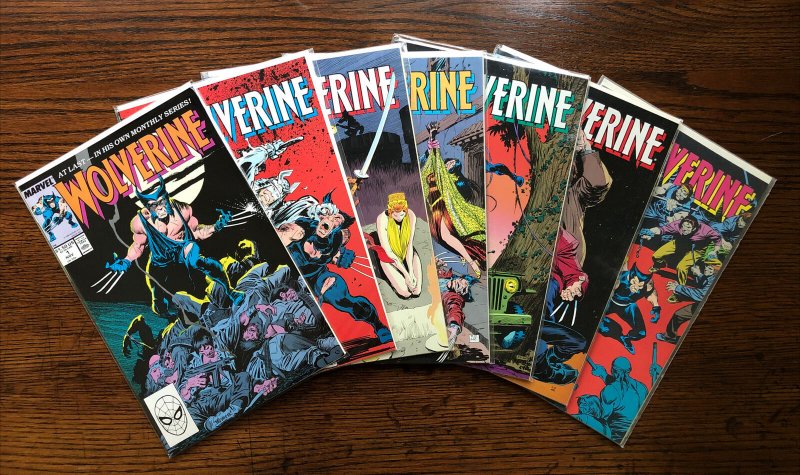 Wolverine #1-7 PRIMO!!! SET vol 2 1988 Marvel