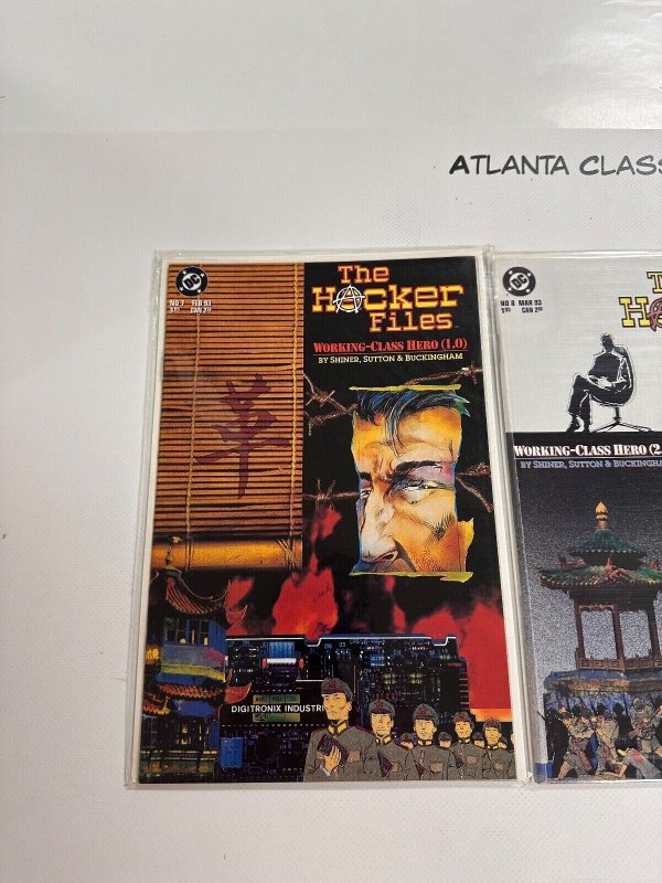 3  The Hacker Files  DC Comic Books # 7 # 8 # 9 Batman Superman Flash 7 CT3