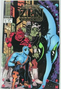 Young Zen Intergalactic Ninja City of Death #1 Entity Comics 1994 (VF+)