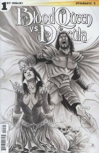 BLOOD QUEEN VS DRACULA #1 1:15 Fabiano Neves B/W variant DYNAMITE NM B4.