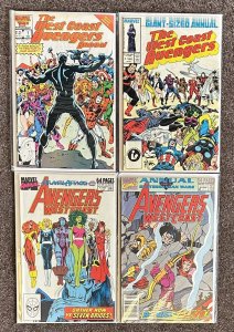 West Coast Avengers Annual #1,2,4,6 1986 Marvel Comics Lot