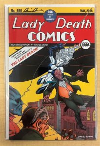 Lady Death Nightmare Symphony Detective Comics #27 Homage Marat Mychaels Signed
