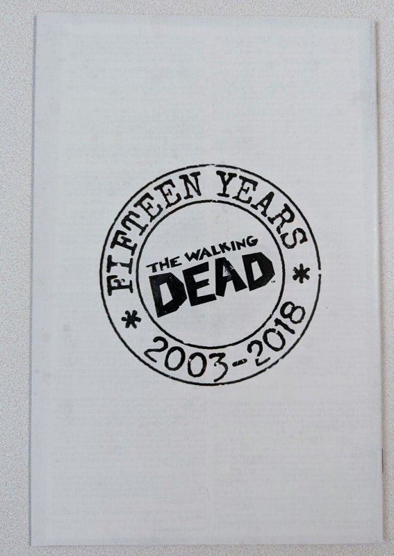 Image Comics THE WALKING DEAD #27 NM 15th Anniversary B&W virgin variant