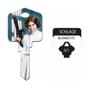 Star Wars Key Blanks Schlage SC1, Princess Leia