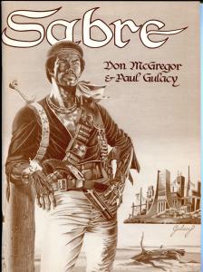 SABRE, GN, VF, 1978, TPB, 1st, Signed by Paul Gulacy and Don McGregor, Sword,Gun