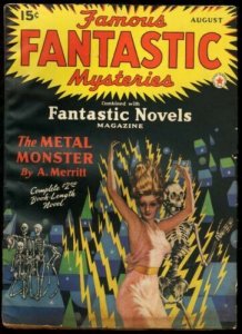 FAMOUS FANTASTIC MYSTERIES 1941 AUG-FINLAY CVR-PULP FN 