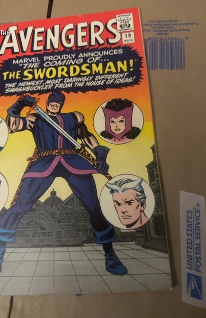 The Avengers #19 (1965)1st Swordsman classic key