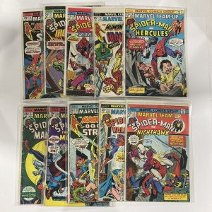 Marvel Team Up 28 29 30 31 32 33 34 35 36 37 1974 Marvel Vg-Fn Lot Of 10