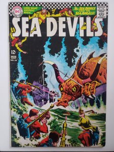 Sea Devils 34 (1967) tear to top of back page and cover