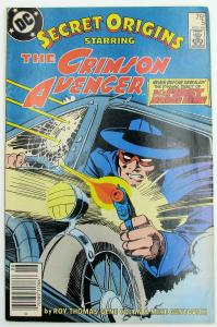 Secret Origins The Crimson Avenger Issue #5 August 1986