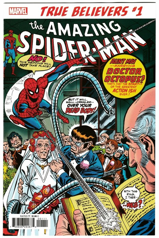 True Believers Spider-Man Wedding Aunt May Doc Ock #1 Reprints ASM #131 (NM)