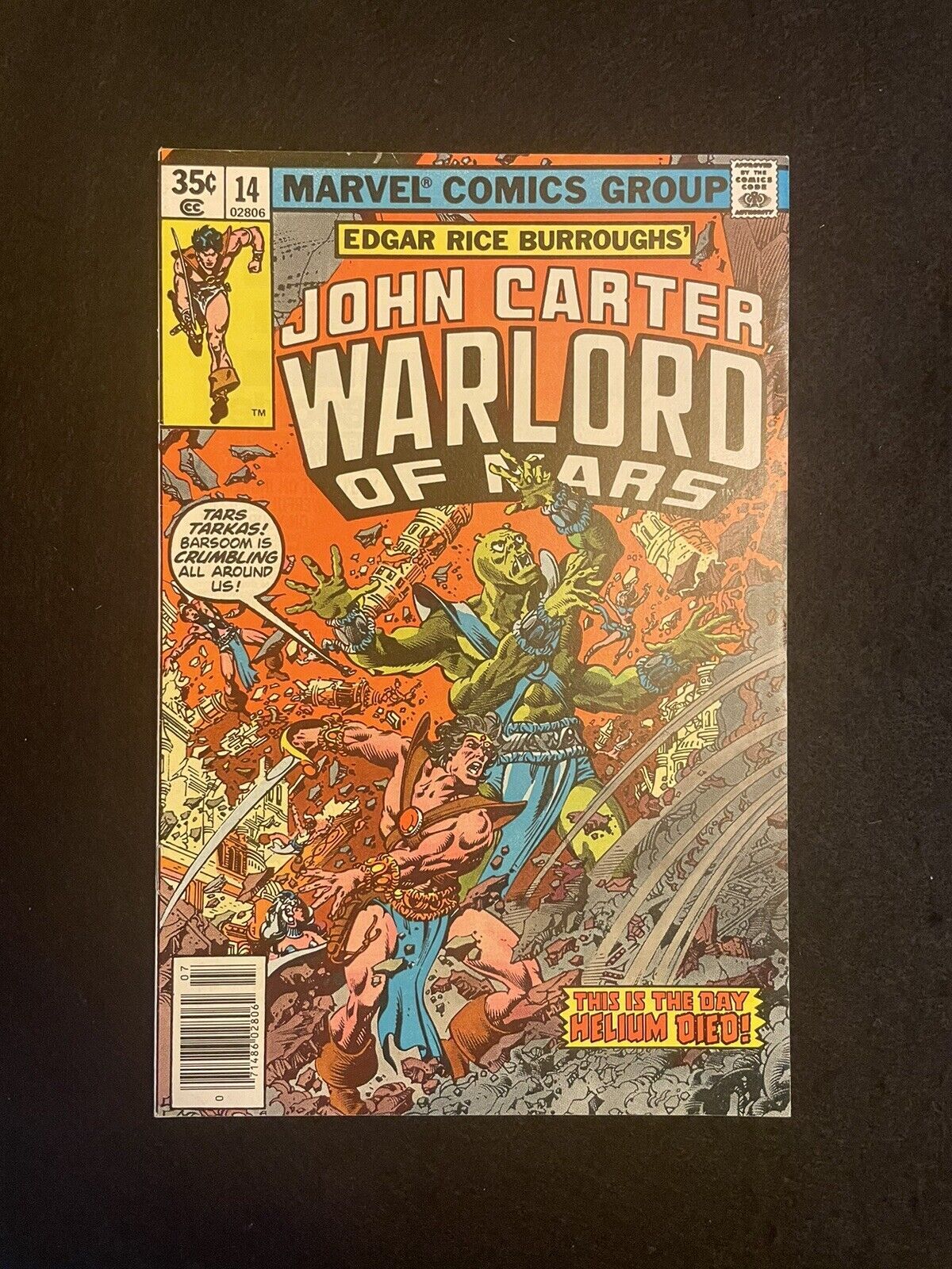 John Carter Warlord of Mars 14 (1978) Bronze Age Marvel Comic Books