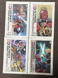 Ultimate Spider-Man: Incursion #1,2,3,4 NM Lot 2025