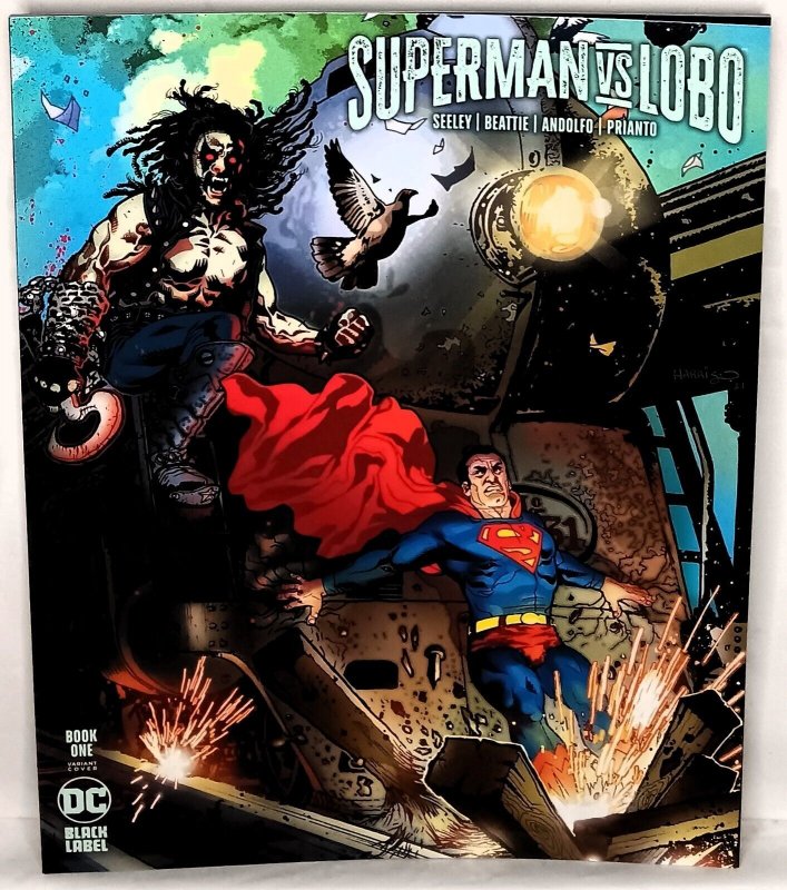 SUPERMAN vs LOBO #1 - 3 Variant Cover B Set DC Comics Black Label DCU