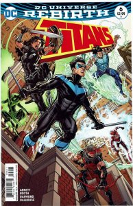 Titans #6 (2016 v3) Dan Abnett Nick Bradshaw Variant Flash Nightwing NM