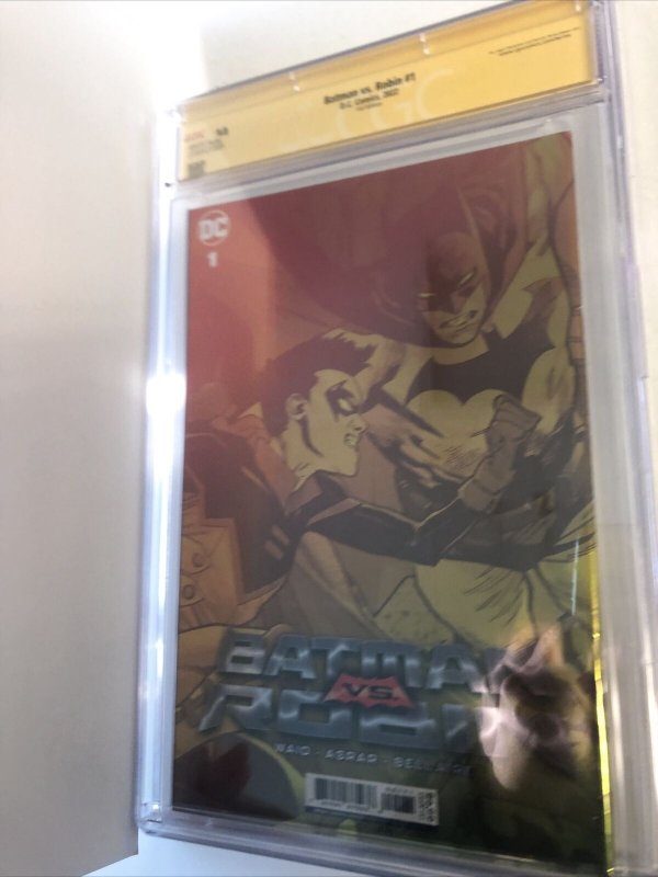 Batman Vs. Robin (2022) # 1 (CGC 9.8 SS) Signed Mahmud Asrar| Foil Edition 1:100