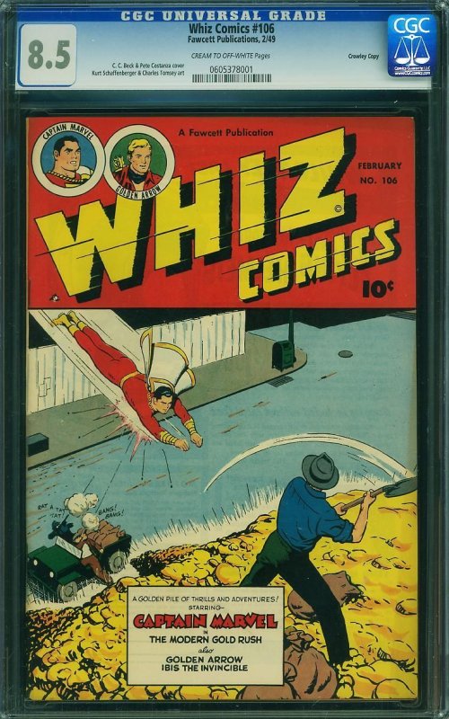 Whiz Comics #106 (1949) CGC 8.5