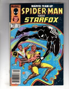 Marvel Team-Up #143 (1984) Black Costume ~ STARFOX   / ID#HCA
