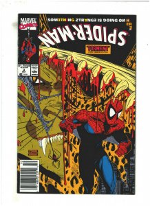Spider-man #3 VF 8.0 Newsstand Marvel Comics 1990 Todd McFarlane, Torment pt.3