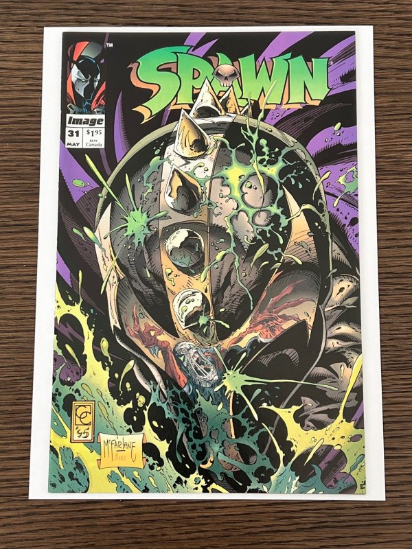 Spawn #31 (1995). NM. 1st brief app The Redeemer. New Costume.