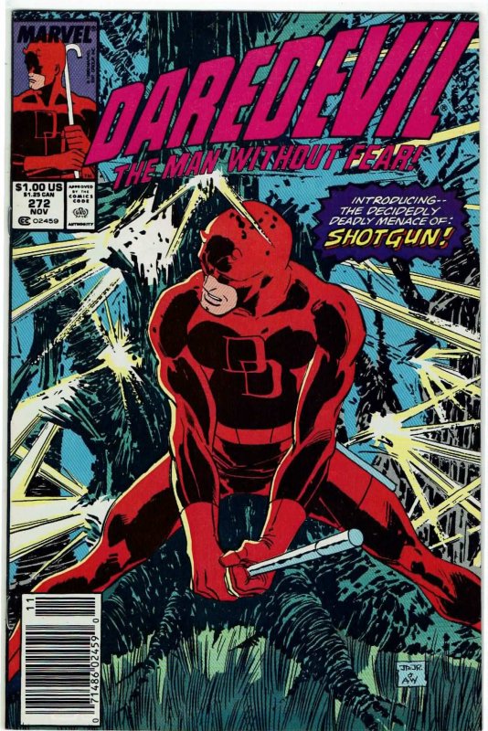 Daredevil #272 (1964 v1) Ann Nocenti John Romita Jr Inhumans Newsstand NM