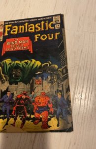 Fantastic Four #39 (1965)the blind man shall lead them see description