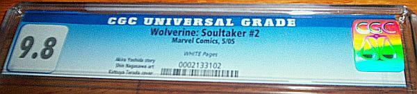 Wolverine Soultaker CGC #2 (May-05) NM/MT Super-High-Grade Wolverine