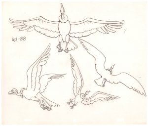 Masters of the Universe Animation Art #38 - F - Vulture - 1980s by Ric Estrada