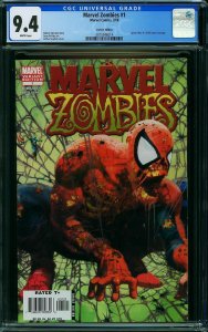MARVEL ZOMBIES #1 (CGC 9.4) SIPIDERMAN #1 COVER HOMAGE VARIANT !!!