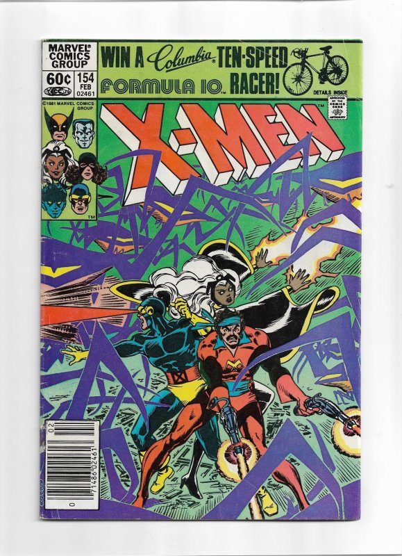 The Uncanny X-Men #154 Newsstand Edition (1982)