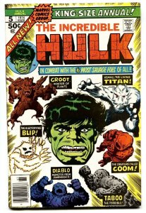 Incredible Hulk Annual #5 comic book Groot guardians of the galaxy 1976 VF+