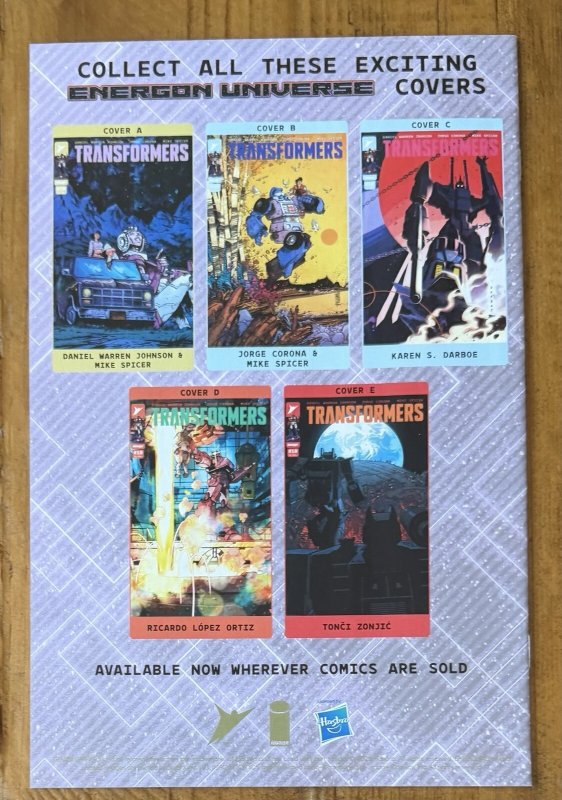 Transformers #10 Ortiz 1:25 Variant Image Comics 2024 NM