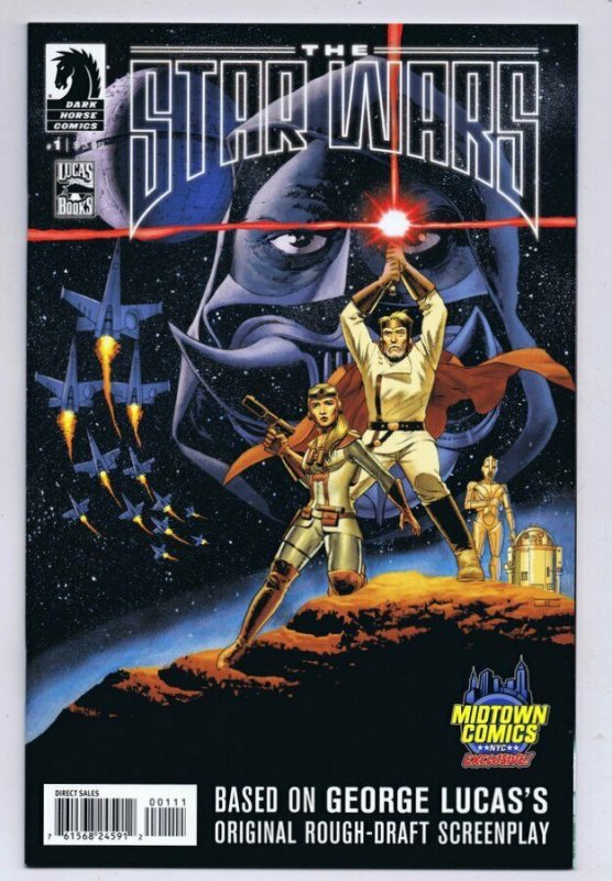 Star Wars George Lucas Draft #1 2013 Dark Horse Midtown Exclusive Poster Homage