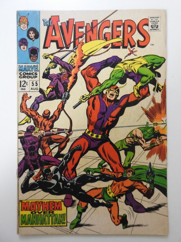 The Avengers #55 (1968) VG Condition! 1st Full App of Ultron! Moisture stain