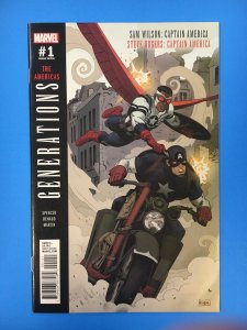 Generations: Sam Wilson & Steve Rogers: Capt America Paolo Rivera Variant (2017)