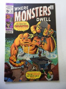 Where Monsters Dwell #10 (1971) VG+ Condition moisture stains