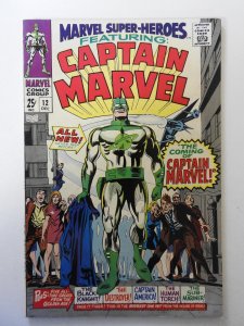 Marvel Super-Heroes #12  (1967) FN/VF Condition! 1st app of Captain Marvel!