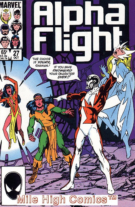 ALPHA FLIGHT (1983 Series)  #27 Very Fine Comics Book