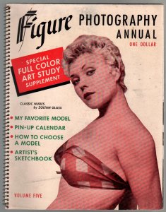 MAG: Figure Photography Annual #5 1950's-cheesecake pix-Zolton Glass-pin-ups-VG+