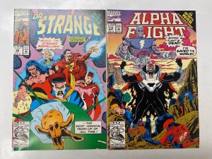 5 MARVEL comic books Strange #46 Alpha #112 Marvel Age #81 X-Force #27 65 KM15