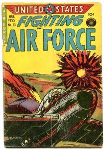 United States Fighting Air Force #13 NO CODE SEAL 1955 VG