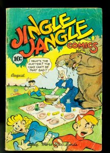 Jingle Jangle #16 1945- Famous Funnies- Picnic cover- G