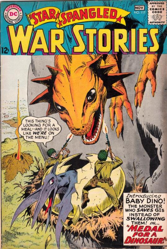 Star Spangled War Stories #117 (Nov-64) FN/VF Mid-High-Grade Dinosaur