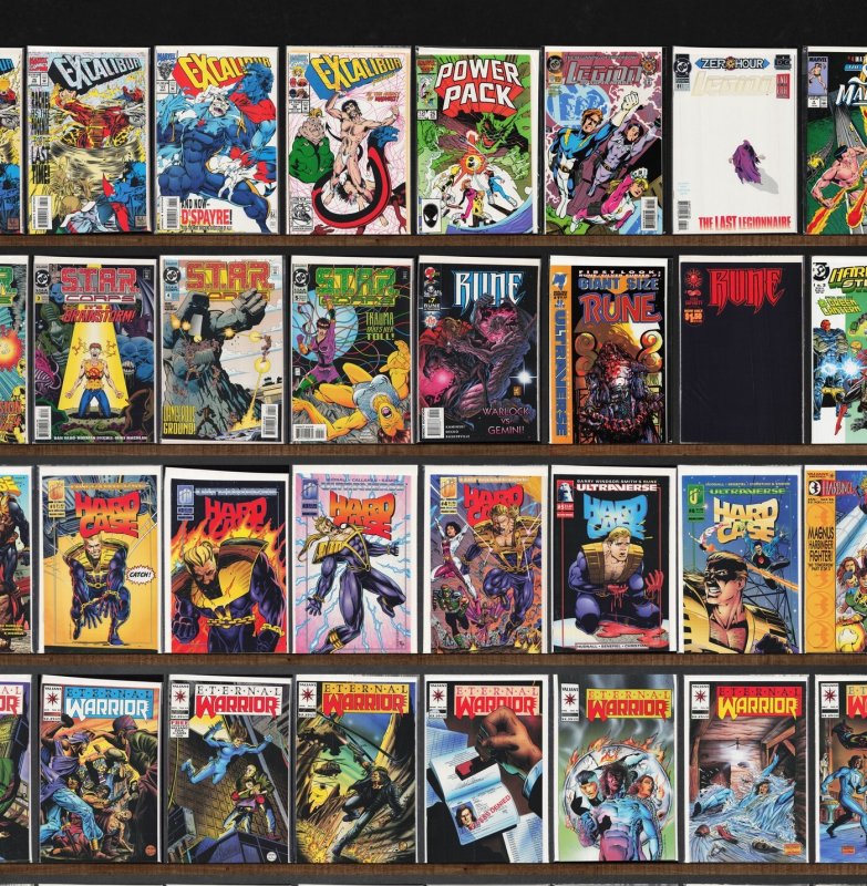 Huge Lot 150+ Comics with Savage Dragon, Excalibur, Eternal Warrior & More!