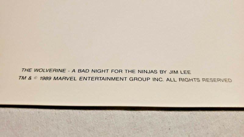 WOLVERINE & PUNISHER MARVEL SIGNED PRINTS JIM LEE BAD NIGHT FOR THE NINJAS #699