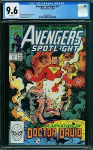 Avengers Spotlight #37 (1990) CGC 9.6 NM+