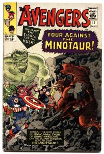 AVENGERS #17-1965-MARVEL-CAPT AMERICA-HAWKEYE-HULK-fn