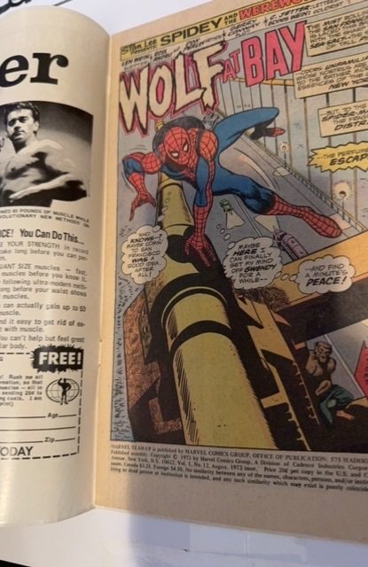 Marvel Team-Up #12 (1973)WEreeolf vs Spidey