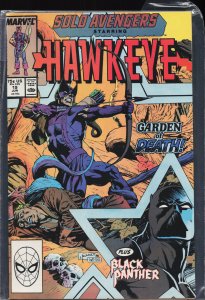Solo Avengers #19 Newsstand Edition (1989) Hawkeye