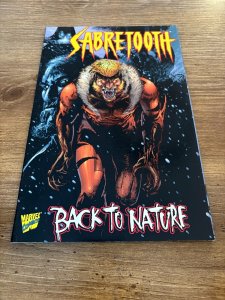 Sabretooth Back To Nature Marvel Comics Graphic Novel Comic Book VF-NM 11 J385